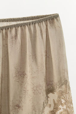 SHORTS BORDADOS ZW COLLECTION / Gris / Beige - Zara фото 5