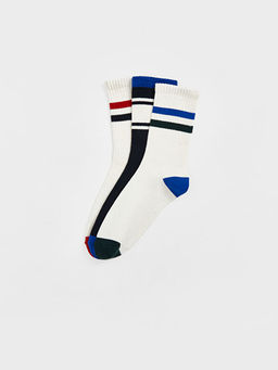 ?izgili Erkek ?ocuk Soket ?orap 3l?