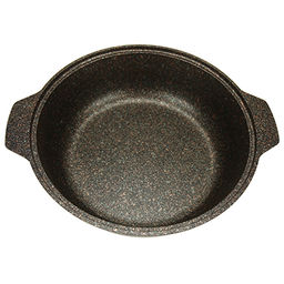 Кастрюля с антипригарным покрытием 3л, д26см Granit Ultra, h9см, стеклянная жаропрочная крышка, ручка из термостойкого пластика, гранитный (Россия) - можно использовать металлические кухонные принадлежности - Домашняя мода фото 3