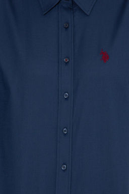 U. S. Polo Assn Женская базовая рубашка темно-синего цвета с длинным рукавом - U.s. polo assn фото 6