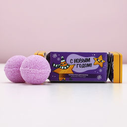 Бомбочки для ванны «Сияй!», аромат нежная лаванда, 2×40 г, Чистое счастье