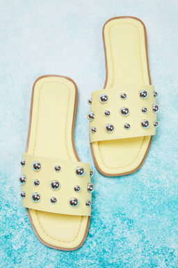 Trendyol Shoes Siyah Gumus Trok Tasl? S?k Kad?n Terlik TAKSS25TE00013 - Trendyolmilla фото 19