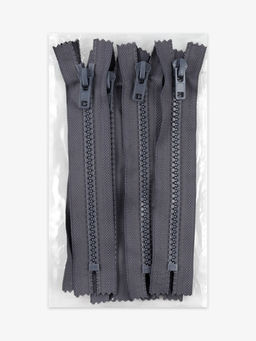 Цена за 10 шт. Молния «Трактор», №8, неразъёмная, замок автомат, 18 см, тёмно-серая