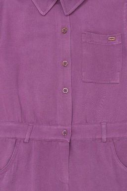 U. S. Polo Assn Фиолетовое тканое платье для девочки - U.s. polo assn фото 3
