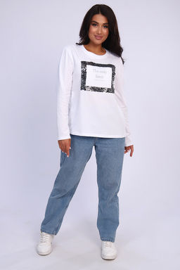 Футболка 55062 с дл. рукавом - Натали фото 6