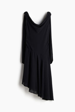 Vestido con escote drapeado