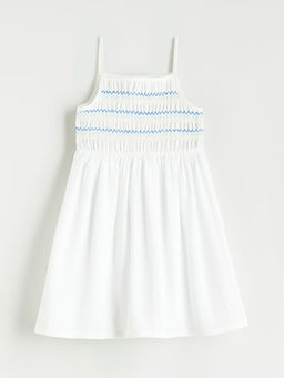 Kare Yaka K?z ?ocuk Elbise