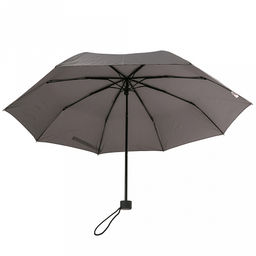Зонт механический Моно с серебром ткань эпонж (полиэстер), 8 лучей, д/купола 92см, 3 сложения, 23,5см в сложенном виде, ручка с антискользящим покрытием, серый с серебряной нитью, 286гр (Китай) - Домашняя Мода фото 3