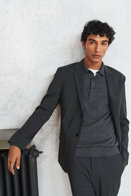 Americana en mezcla de lana Slim Fit - H&m фото 3