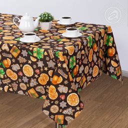 Цитрус коричневый 260*145/1 шт. - 260*145 Скатерти из рогожки