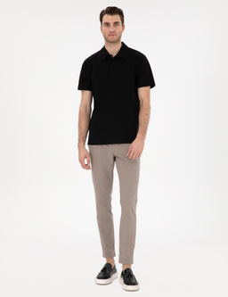 Siyah Slim Fit Polo Yaka Ti__rt - Pierre cardin фото 4