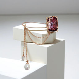 Брошь с кристаллами Swarovski