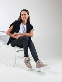 Ботинки EDART 243.212131 w. каменный замша/шерсть - Ed'art фото 3