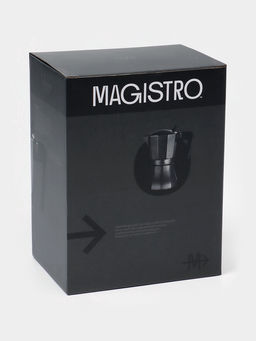 Кофеварка гейзерная Magistro Мрамор, 300 мл, на 6 чашек, нержавеющая сталь, чёрная  фото 10