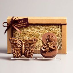 Фигурки 2в1 «Бабочка + 8 марта Три тюльпана»