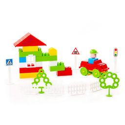 Конструктор Строитель (68 элементов) (в пакете) - Полесье фото 5