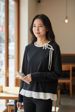 Блузка для девочки т.синий