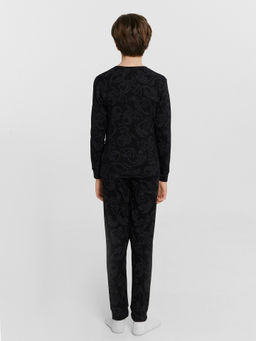 Комплект домашний для мальчиков черный с принтом драконы - Mark formelle фото 3