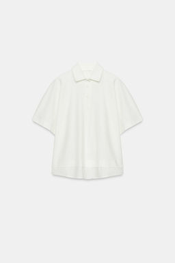 CAMISETA COMBINADA ALGOD?N / Blanco - Zara фото 8