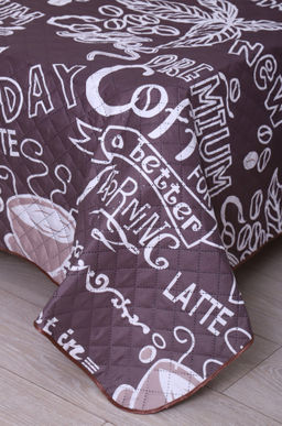 Покрывало-плед двухстороннее стеганое из полиэфирной ткани Полисатин Премиум 240Х212 N-Collection  фото 3