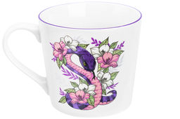 Кружка 400 мл 13*9,7*9 см Змея в цветах NEW BONE CHINA - Elan gallery фото 5