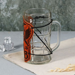 Кружка пивная стеклянная «За ВДВ», 500 мл