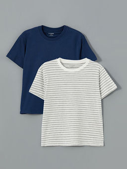 Bisiklet Yaka Erkek ?ocuk Ti??rt 2li