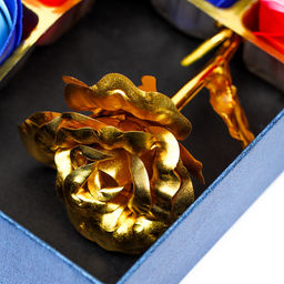 Мыльные розы, красные и синие + золотая роза, набор 12 шт. - SB BEAUTY фото 5