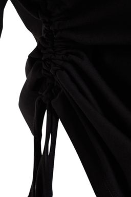 TRENDYOLMILLA Beyaz %100 Pamuk S?rt Bask?l? Buzgulu Oversize/Genis Kesim Bisiklet Yaka T-Shirt TWOSS23TS00150  фото 10