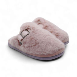 Тапочки меховые 9648 розовые - Sport фото 4