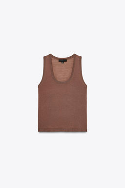 100% WOOL SLEEVELESS TOP