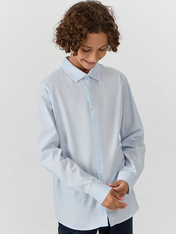 Рубашка для мальчиков голубая в полоску - Mark formelle фото 6