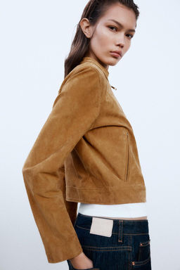 100% LEATHER JACKET - Zara фото 4