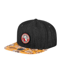 Бейсболка DJINNS арт. 6P SB LuckyCat Linen Rev. (черный)