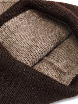 Шапка жен. шерсть+акр LB-BR55035 cacao/d.brown - Labbra фото 12