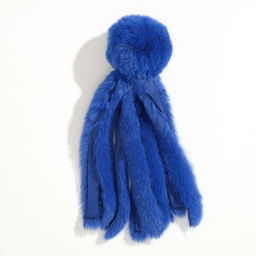 Игрушка для кошек Осьминожек из искусственного меха , до 19 см, синяя - Пижон фото 6