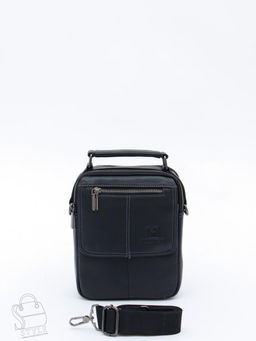 Сумка мужская кожаная 632M black Fuzhiniao