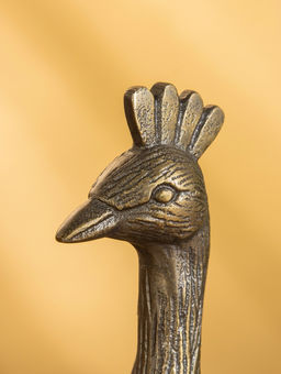 Сувенир «Павлин», 28×12×21 см, алюминий