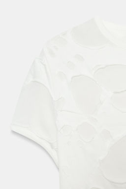 CAMISETA COMBINADA ROTOS / Blanco roto - Zara фото 4