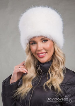 Шапка Кубанка экомех белый