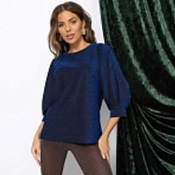 Блуза нарядная с блеском, Предвкушение встречи (сияние)