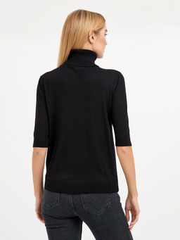 джемпер женский чёрный с добавлением страз - Glenfield фото 7