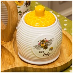 БАНКА С КРЫШКОЙ LEFARD HONEY BEE 10*8,5 СМ 300 МЛ  фото 5