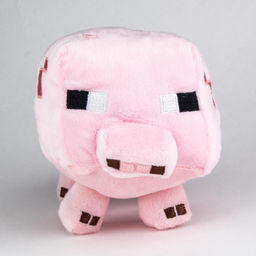 Мягкая игрушка розовая 15см