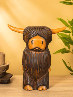 Сувенир «Бычок», 16×14×30 см, дерево
