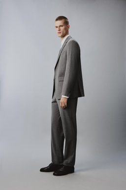 BLAZER TRAJE RAYA DIPLOM?TICA CON LANA / Gris - Zara фото 4
