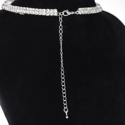 Чокер со стразами / 12-2 /уп 24/серебро - Галеонтрейд фото 10