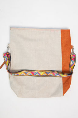 Сумка-торба Комби (оранжево-молочная) СТ08