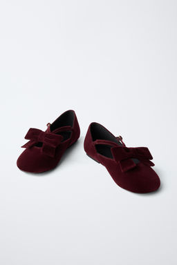 VELVET BOW BALLERINAS - Zara фото 3