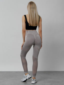 Легинсы для фитнеса женские серого цвета 1004Sr - Mtforce фото 15